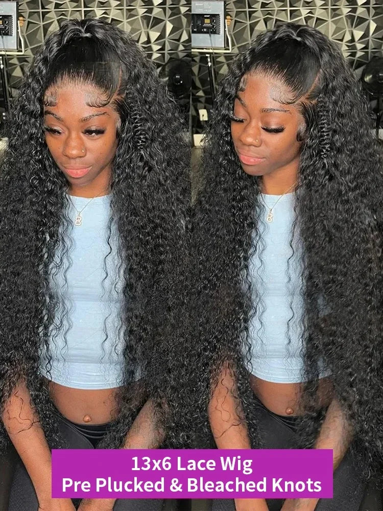 Water Wave HD Lace Front Wig 13x4 13x6 - 250 Density Human Hair