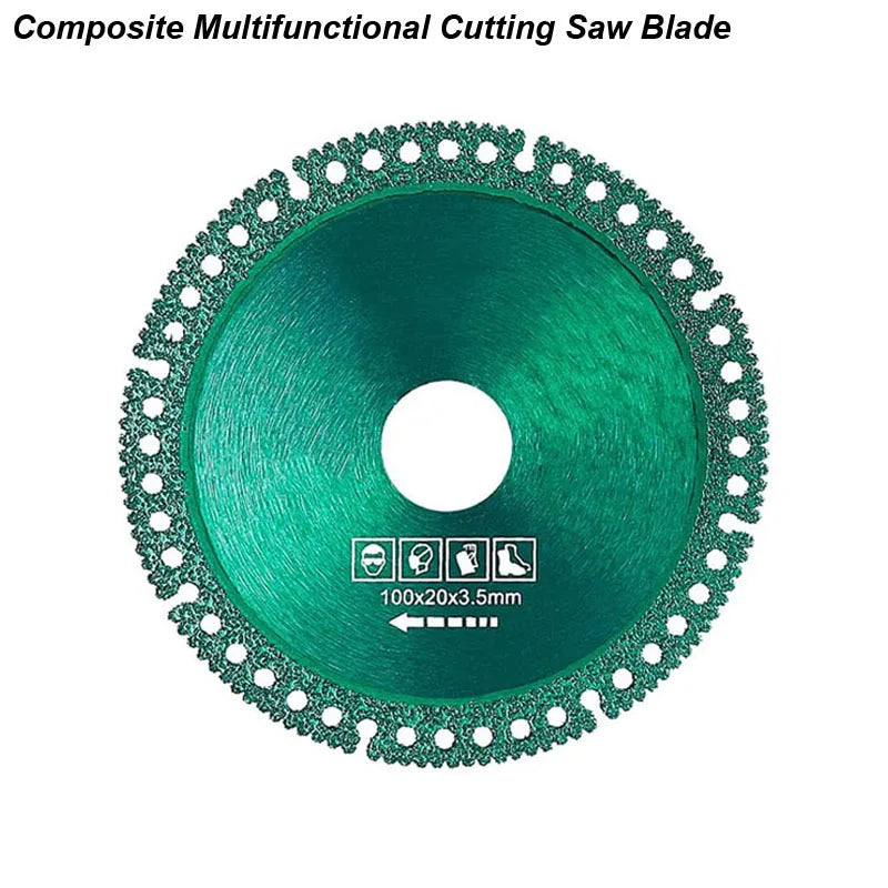 Composite Multifunctional Cut Saw Blade Circular Disc Diamond Ceramic Tile Glass Wood Marble PVC Ultra Thin Angle Grinder 100mm