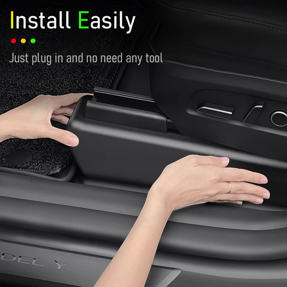 Underseat Original Flocking Anti-kick Protector Pad For Tesla Model Y Juniper 2026 2026 Under Seat Corner Guard Trim Accessories