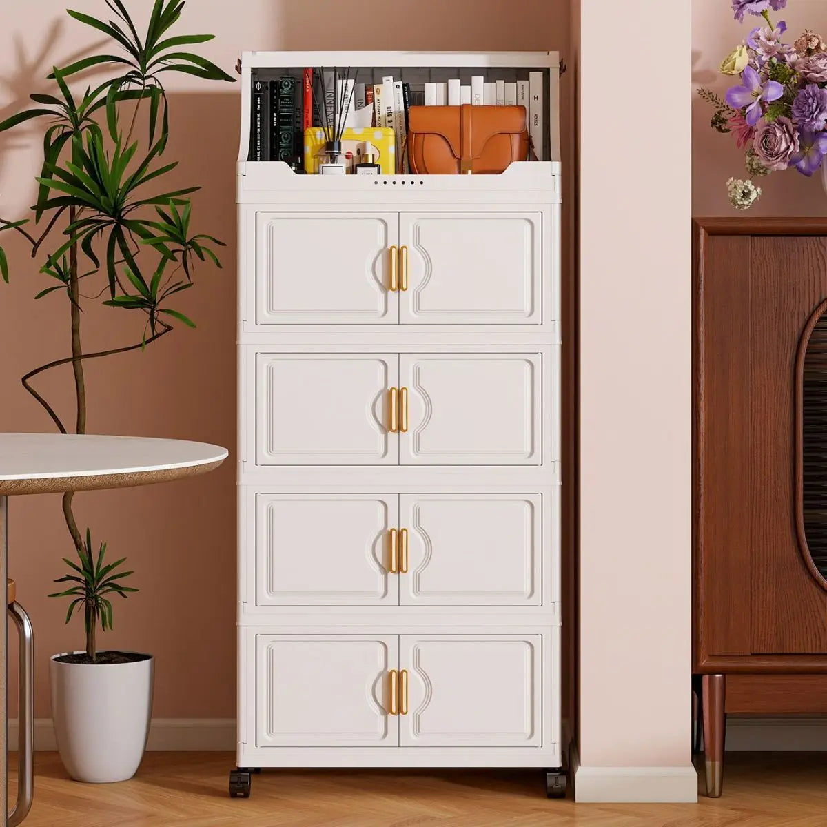 Foldable multi-tier snack and toy storage rack — view 11 of 24