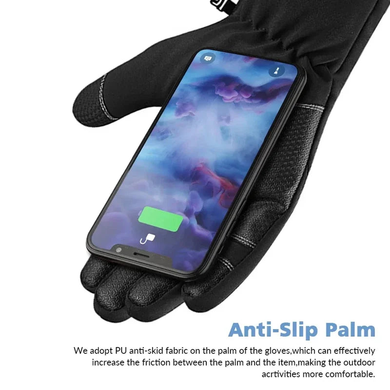 Thermal Touchscreen Winter Gloves, Windproof Ski Gloves