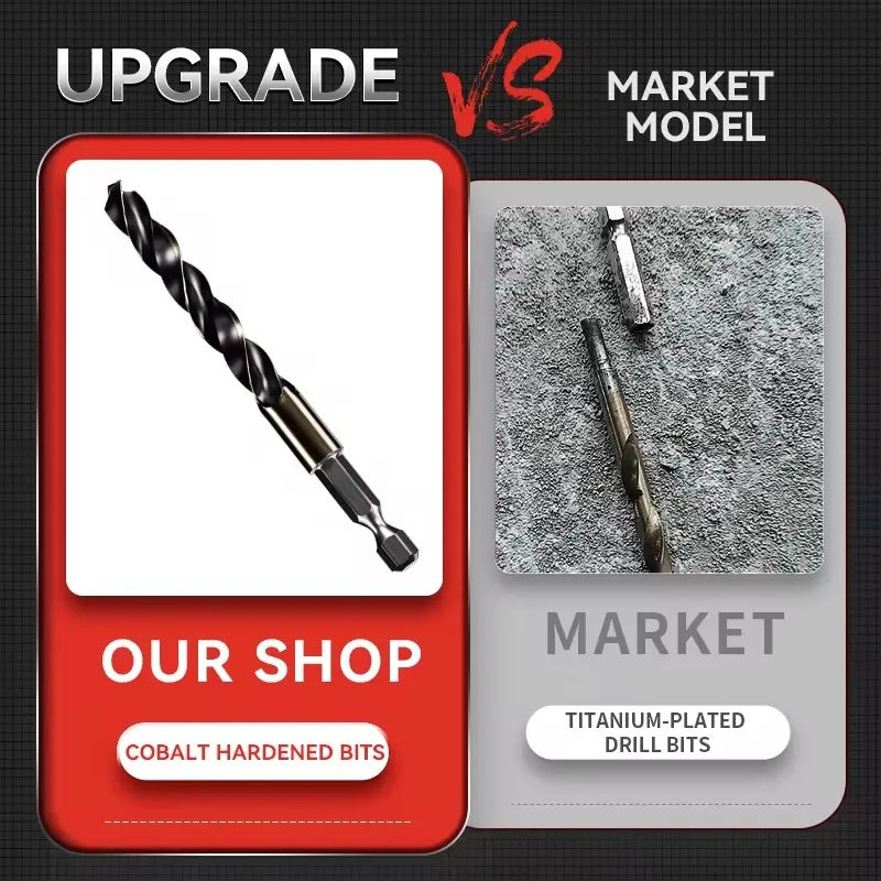 1.5-7.5mm Hex Shank Twist Drill Bit Wood Metal Hole Cutter Core Drilling Tool Cobalt Carbide Tip Flat Drill Bits HSS