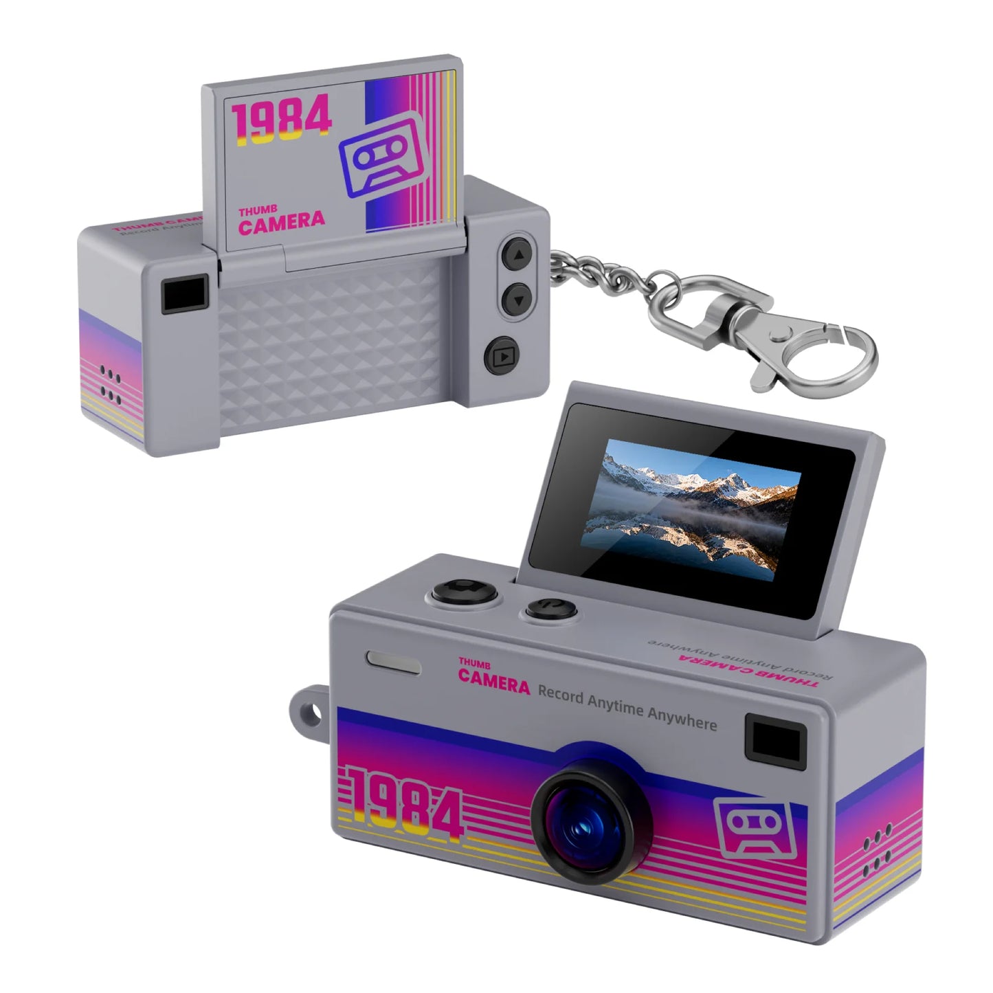 G62 Retro Keychain Camera — 1080P Kids' Camera with Flash