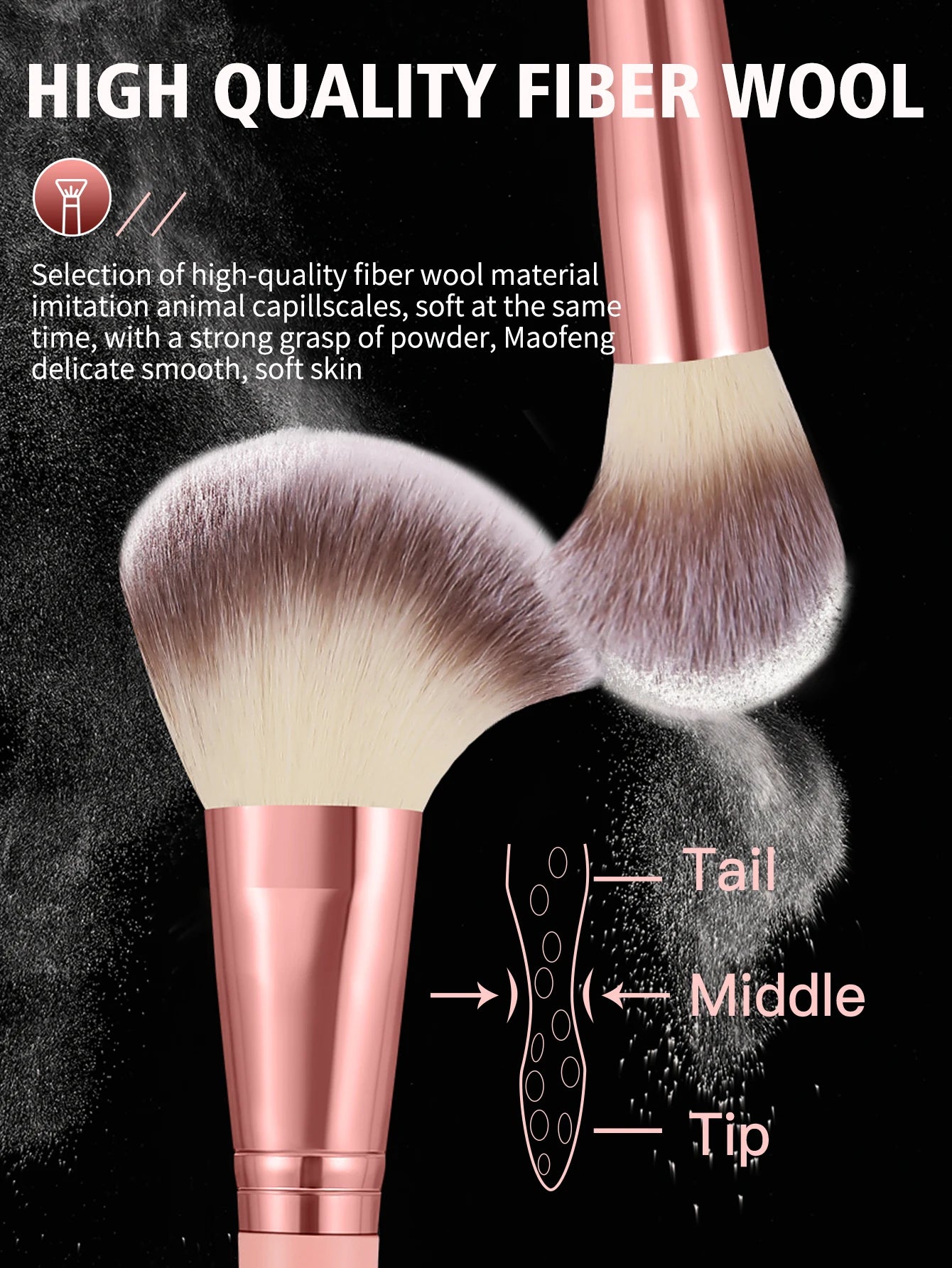 68-Piece Makeup Set — 30 Brushes, 8 Beauty Tools & 30 Sponges