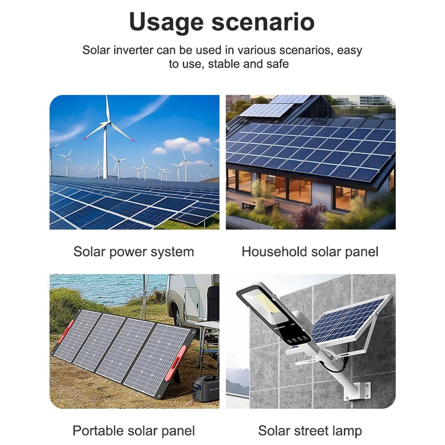 ECGSOLAX 7KW Hybrid Solar Inverter Split-Phase 120V 240V 48V Pure Sine Wave Hybrid Inverter With MPPT 120A Charger Built in WIFI