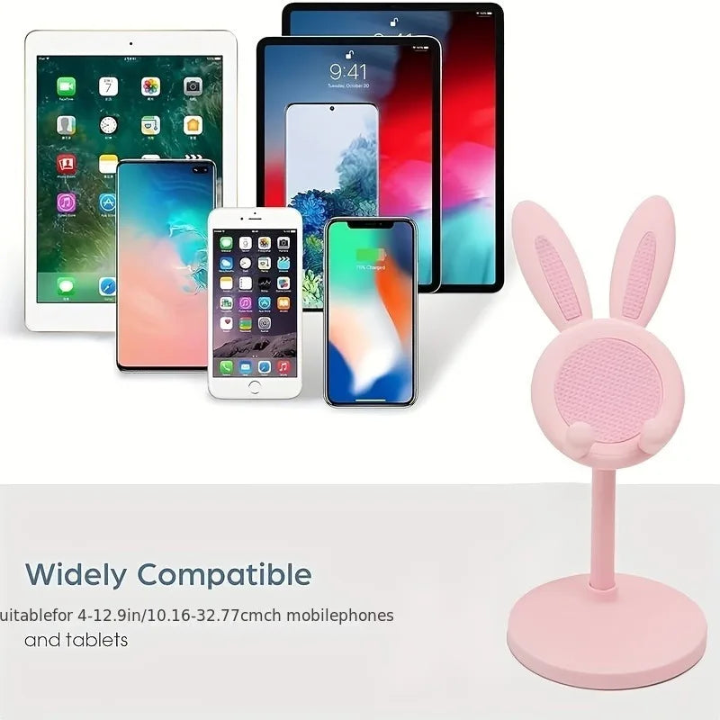 Cute Rabbit Phone Stand – Hands-Free Universal Holder for Phones & Tablets | Room Decor