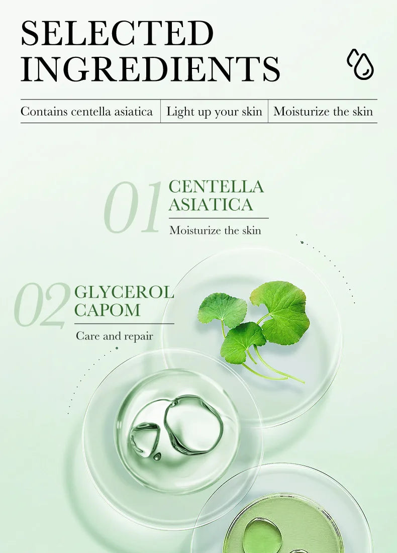 6pcs/set BIOAQUA Centella Skin Care Sets Moisturizing Anti-Aging Face Facial Cleanser Face Cream Serum Eye Cream Skin Care Kit