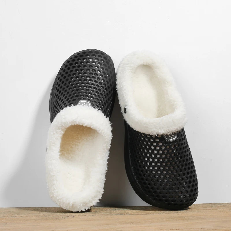 Unisex Fuzzy Mule Slippers - Fur Lined Non-Slip House Shoes - photo 6