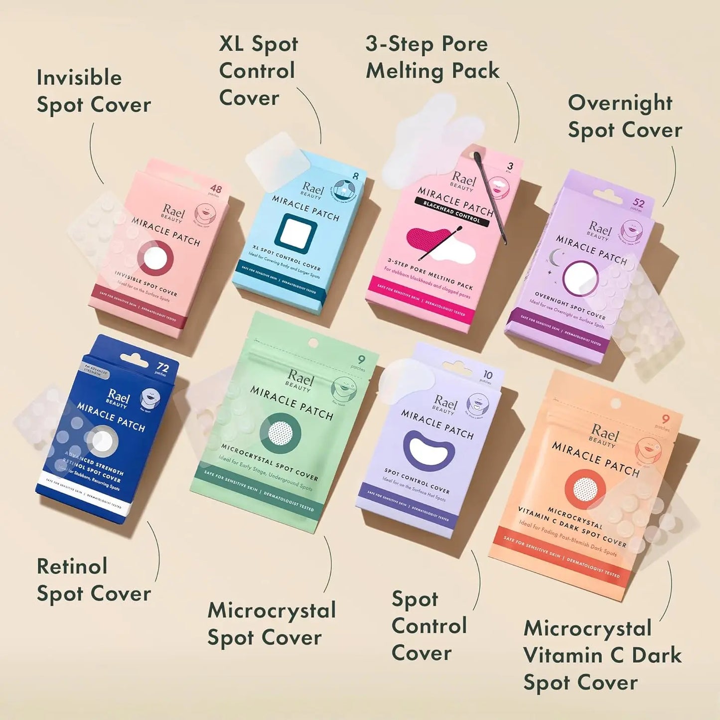 Hydrocolloid Acne Pimple Patches, Invisible Spot Cover, Absorbs Zits & Blemish, Korean Skin Care, 96 Count