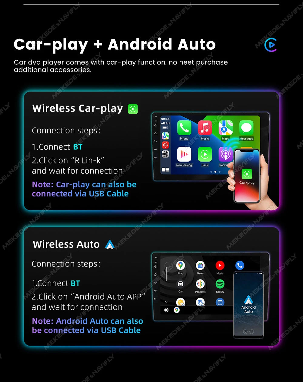 Wireless Carplay Car Radio 2G+32G For Seat Leon 2 MK2 2005 2006 2007 2008-2012 Android 14 Navigation GPS Multimedia Video Player
