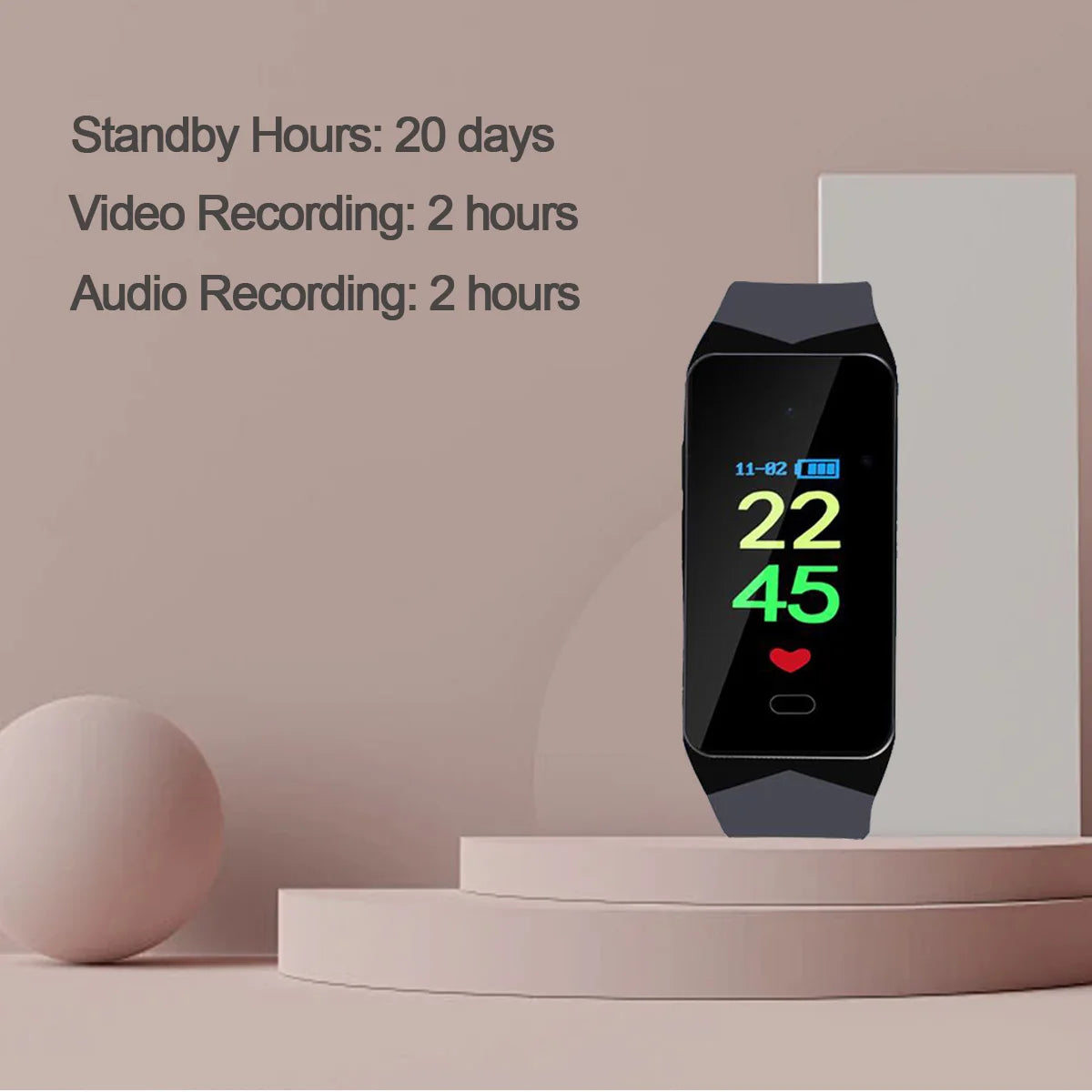 Wristband Camera Recorder — Voice-Activated HD Meeting Recorder