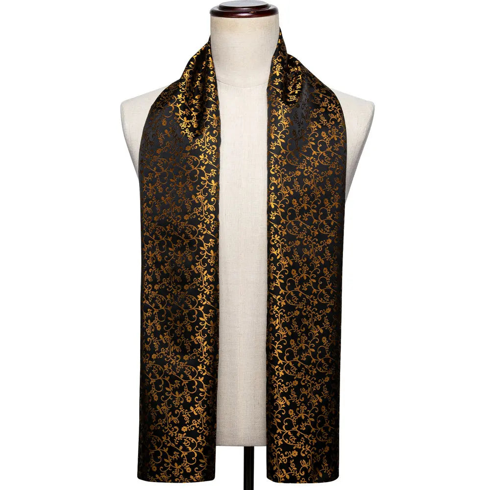 Men's Purple Paisley Long Scarf - 160cm Winter Wrap - photo 9