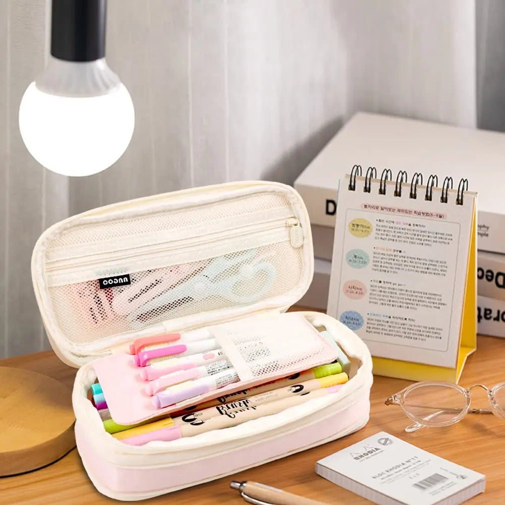 Kawaii Pencil Cases Large Capacity Pencil Bag Pouch Holder Box for Girls Office Students Organizer School Stationery Supplies