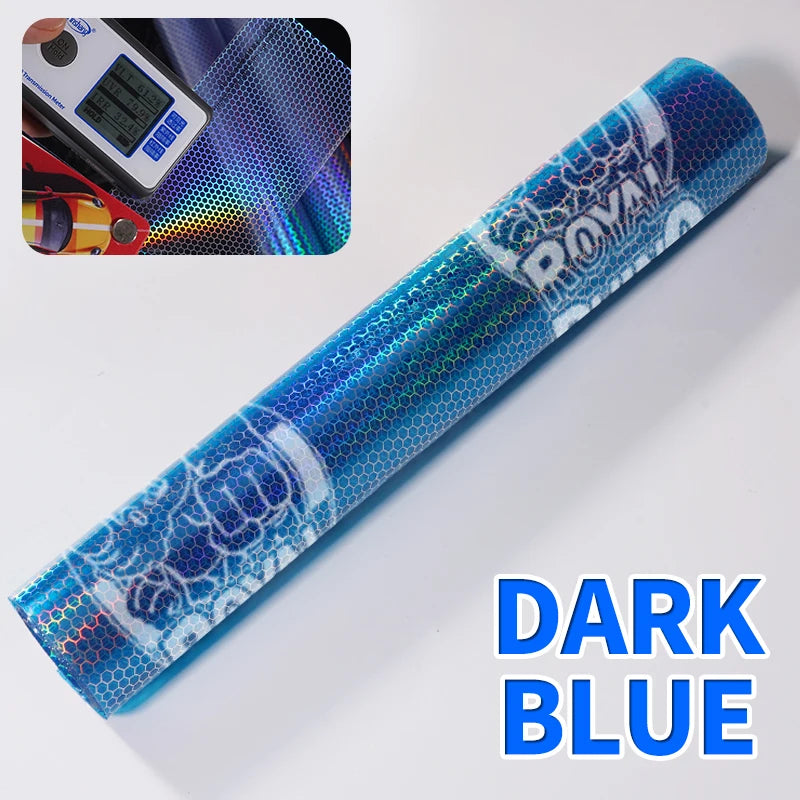Car Motorcycle Vinyl Wrap Foil Laser Honeycomb Headlights Taillight Tint Film Modify color changing stickers Car styling