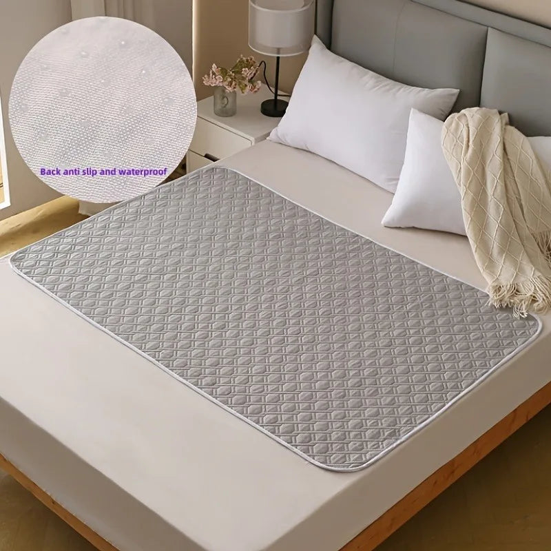 Washable Waterproof Bed Pad, Reusable Mattress Mat