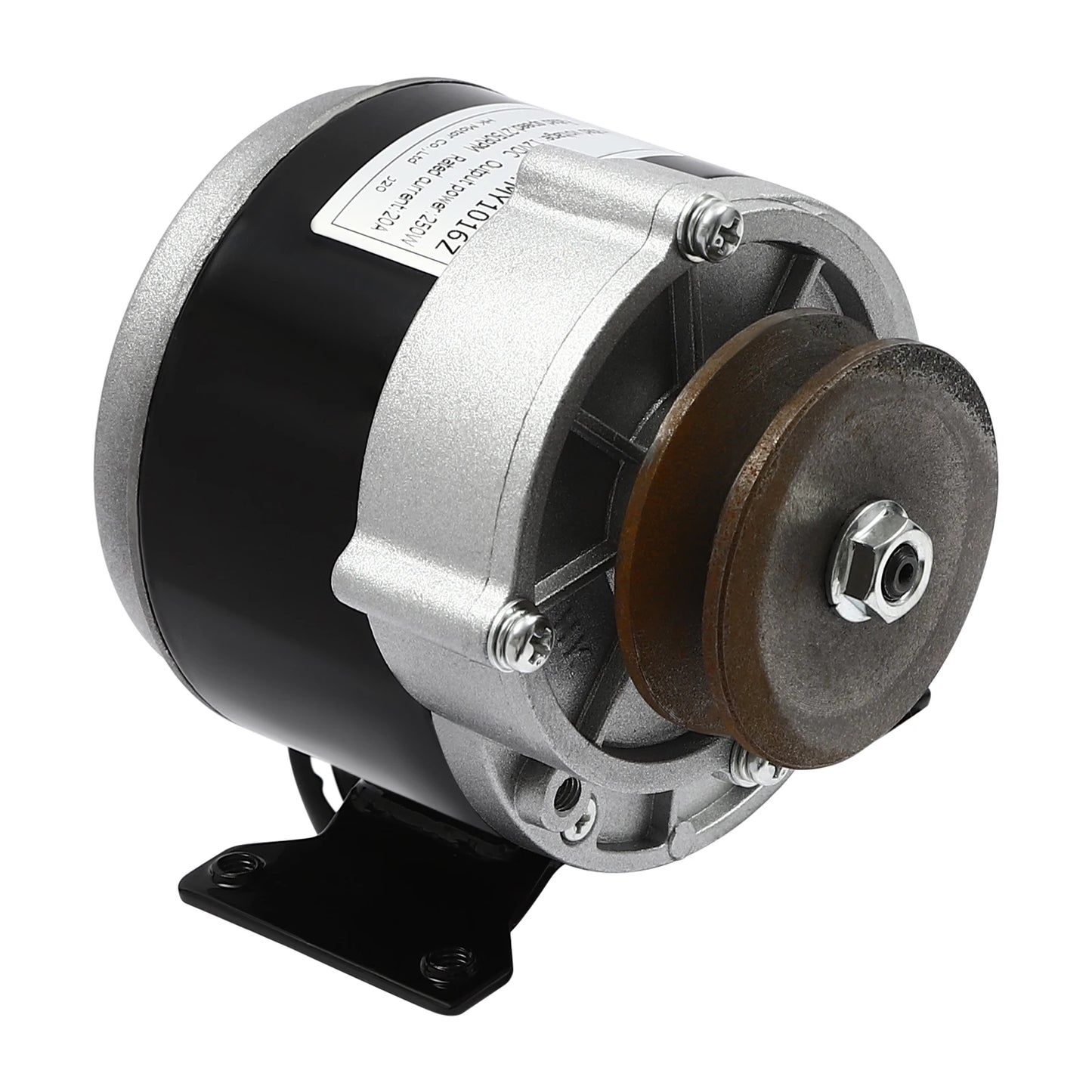 12V 250W Gear Reduction Electric Motor with Belt Pulley DC Motors Reductor for E‑bike Scooter