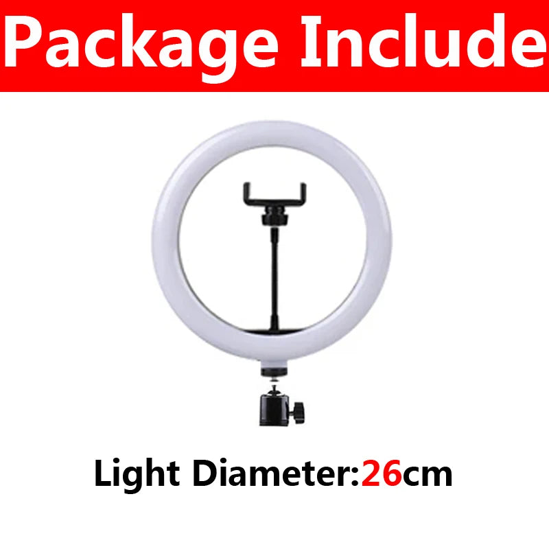 10 inches Damaged Ring Lamp Repair Replacement Parts Dimmable LED Selfie Ring Light USB Lamp Photography Ringlight for Tik tok