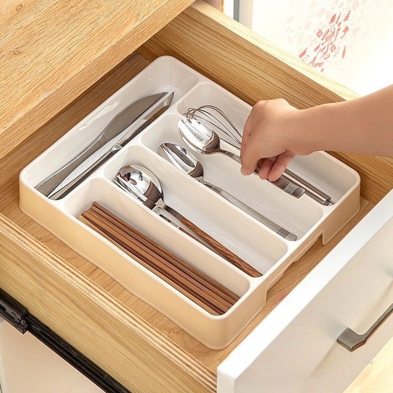 Adjustable Kitchen Drawer Organizer - Cutlery and Utensil Divider Tray - photo 2