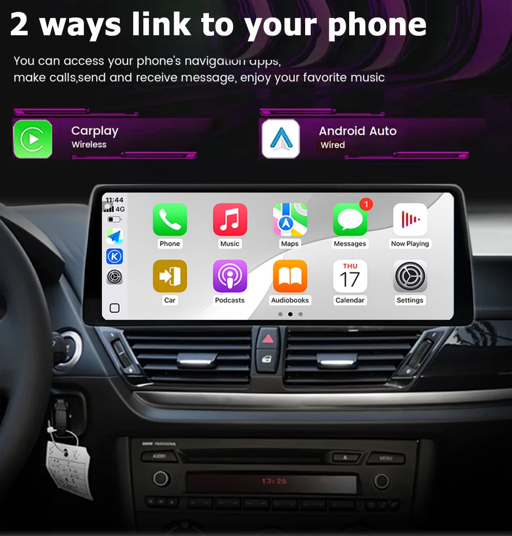 12.3" QLED Android Screen for BMW 6 Series F06 F12 (2010–2018) — CarPlay, Android Auto, GPS, DSP