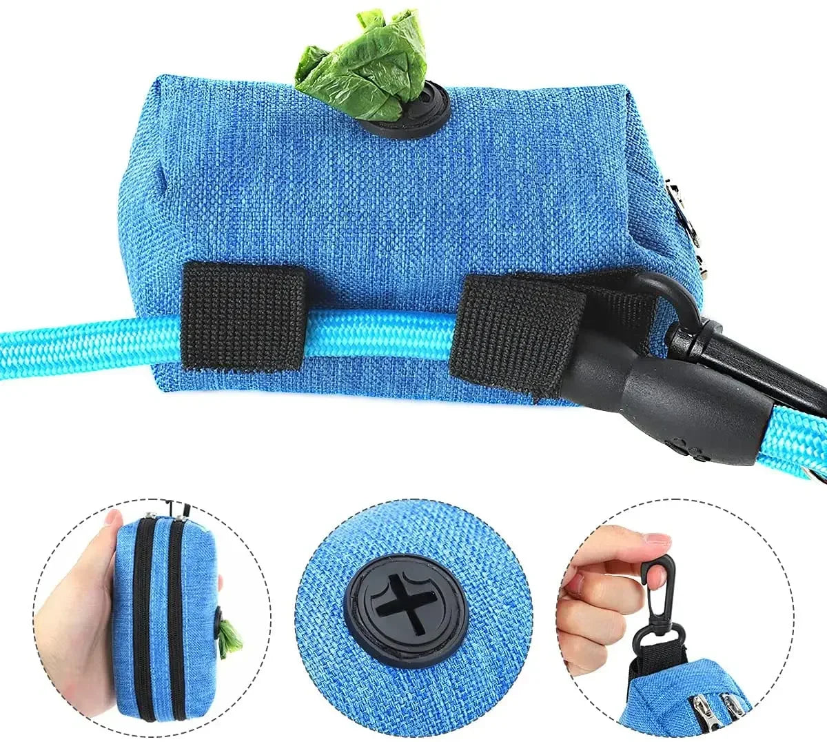 Dog Waste Bag Carrier - Leash Pouch with Storage Pocket – photo 4