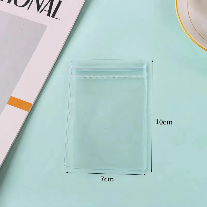 50/20/10 PCS PVC Self Sealing Jewelry Bag Thick Necklace Bracelet Ziplock Bag Ring Storage Holder Bag Storage Anti-oxidation Bag