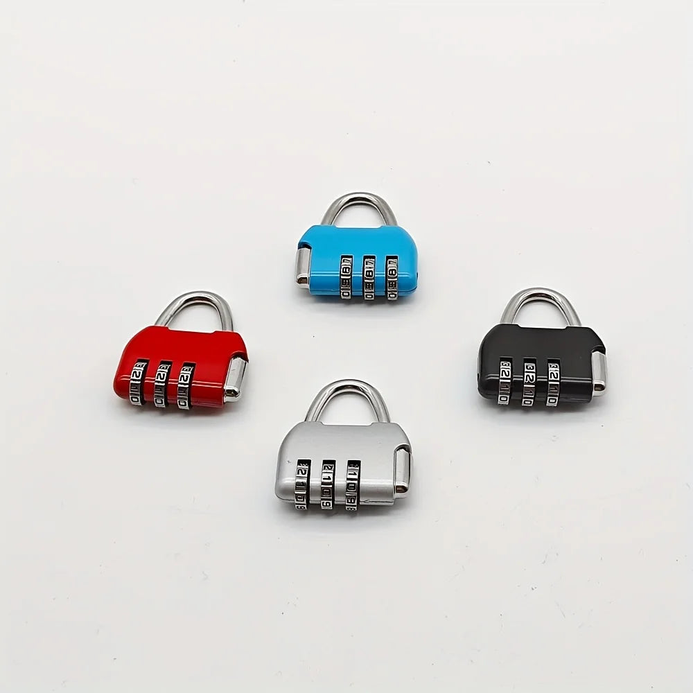 A 3-digit color zinc alloy backpack lock, which can protect your belongings. Suitable for gyms and locker rooms without key