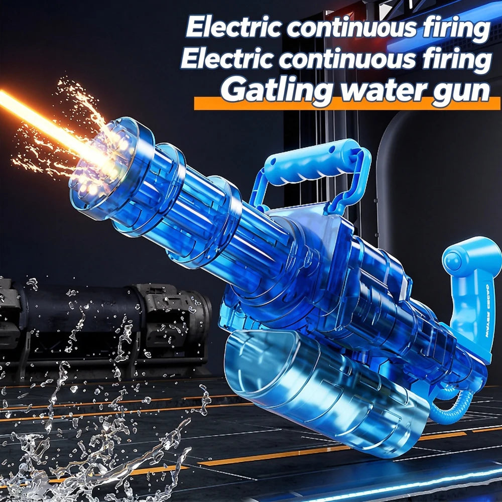 Gatling Water Gun — Rotating High-Pressure Summer Water Cannon
