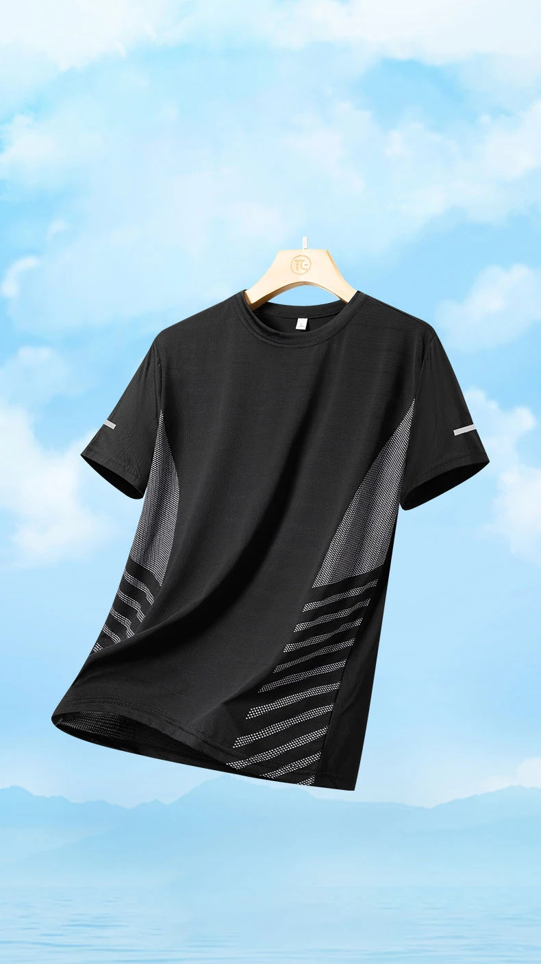 Men's quick-dry reflective running t-shirt — view 7 of 20
