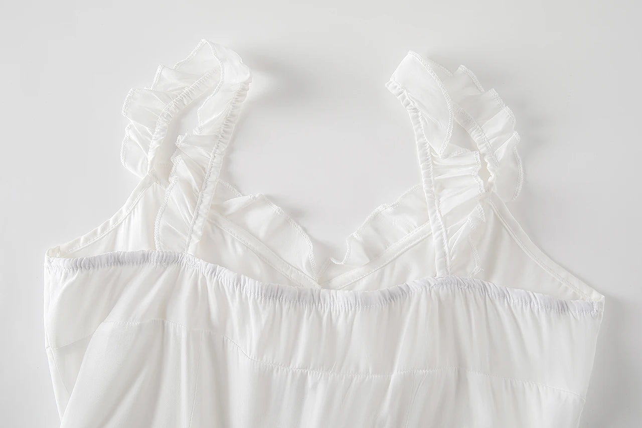 White Lace Tied Square Neck Summer T-shirts Chic Elegant Short Sleeve Tee Cotton Y2K Street Casual Bow Tie-up Top Women