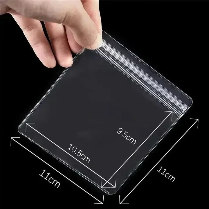 Wholesale PVC Self Sealed Bags for Jewelry Earrings Necklace Rings Storage Package Bag Organizer Dust-proof Anti-oxidation Pouch