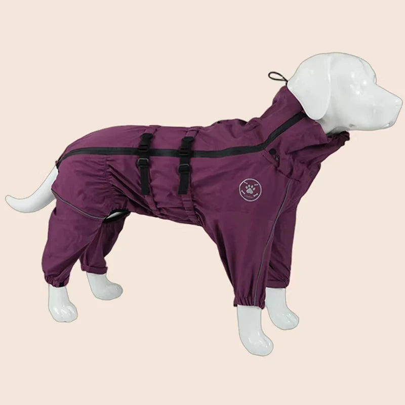 Reflective Dog Rain Jumpsuit - Hooded Raincoat for Autumn and Winter - photo 11