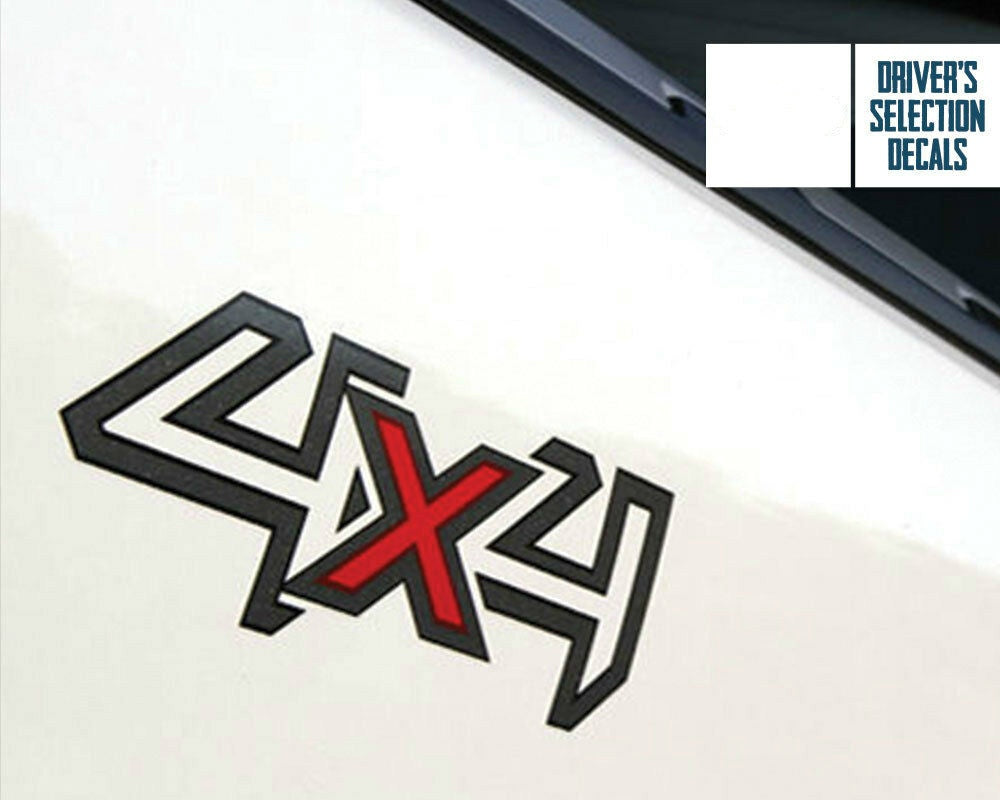 4x4 Letter Graphics Vinyl Decal — Universal Fit for Pickups & Trucks