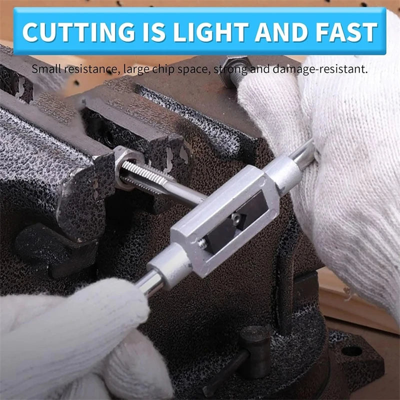 6 in 1 Ratchet T Tap Adjustable Holder Wrench With M3-M8 Screw Machine Hand Tool Thread Metric Plug T-shaped Tapping Tools