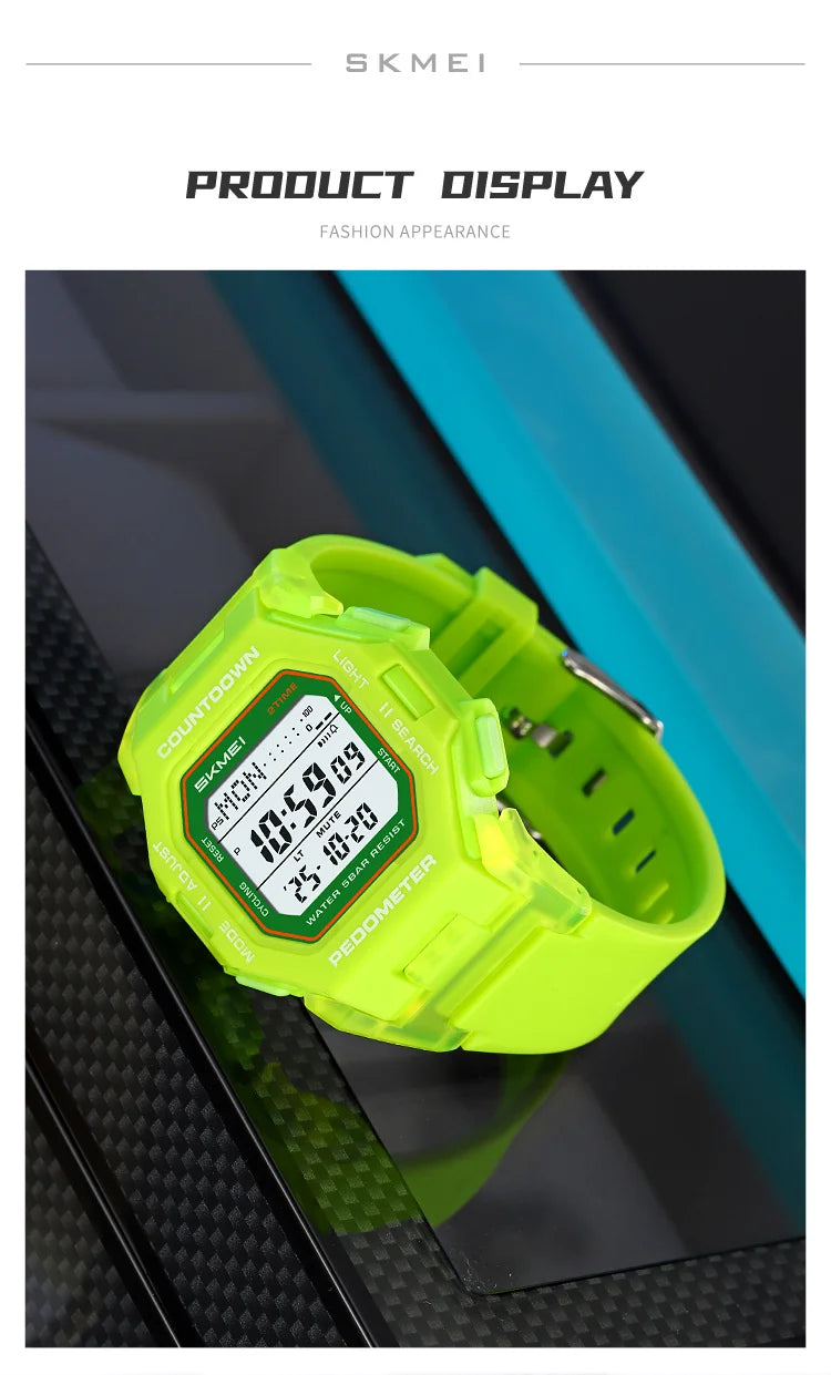 SKMEI 2596 Brand New Men Electronic Watch Fashion Alarm Clock Calendar Chronograph Luminous Digital Watches for Man reloj hombre