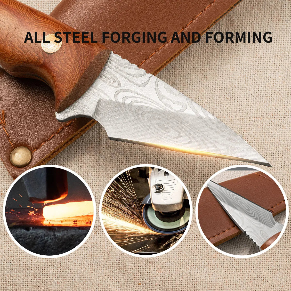 Multifunctional Grafting Knife｜Stainless Steel for Bark/Bud Grafting｜Fruit Tree Handmade Gardening Tool