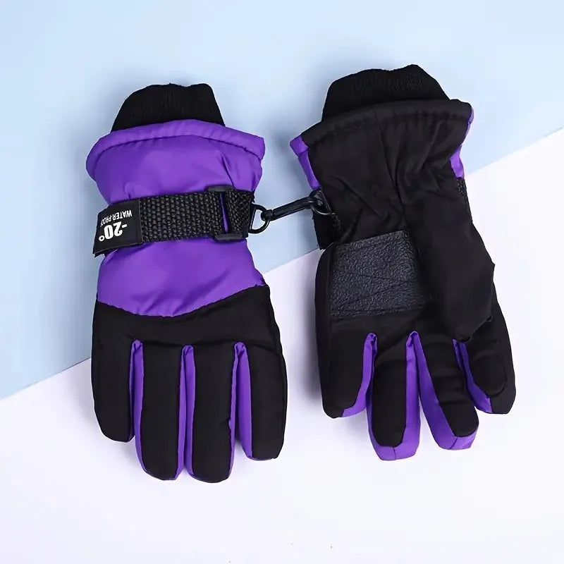 Kids Winter Ski Gloves - Thick Warm Non-Slip Grip, Ages 3 and Up - photo 9