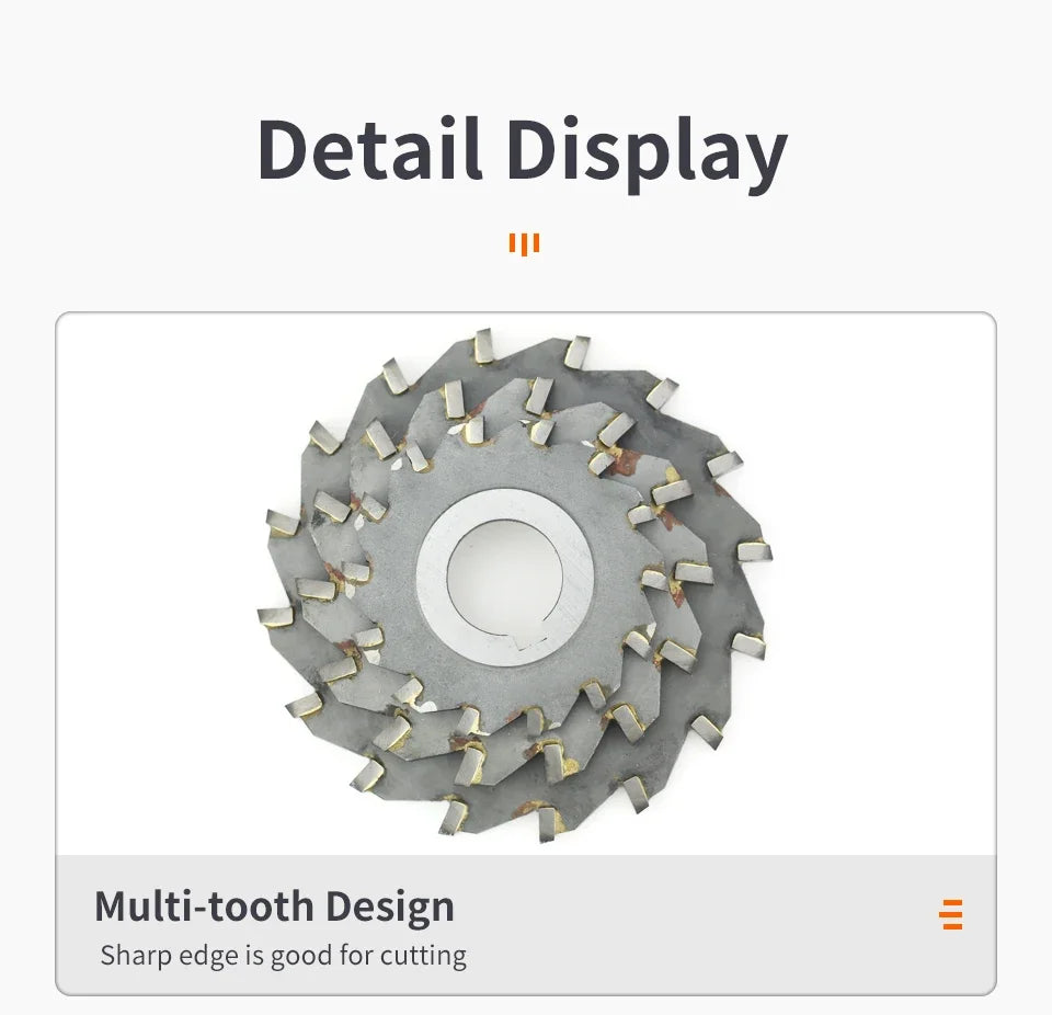Three-Side Indexable Disc Milling Cutter — Tungsten Steel CNC Tool
