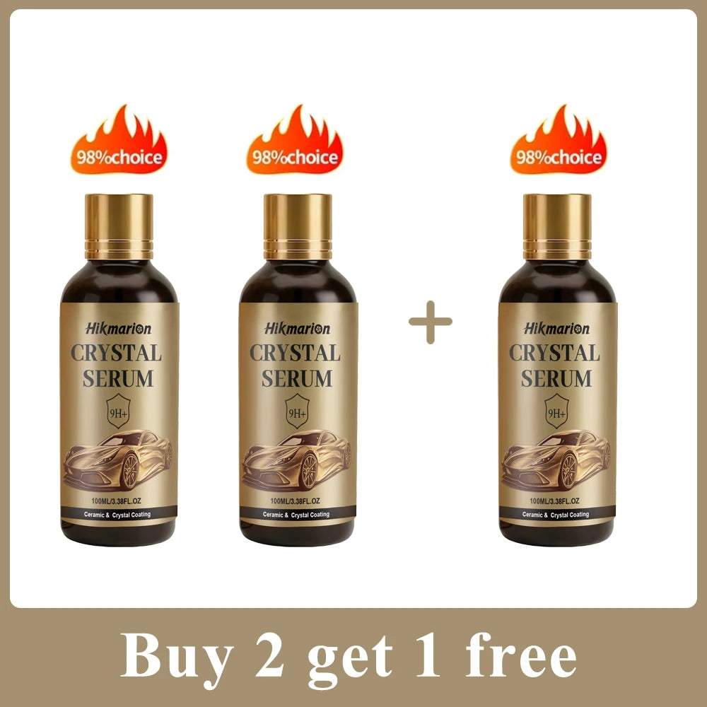 100ML PTZ Graphene Ceramic Coating, 9H+ Advanced Crystal Serum for Cars Professional Auto Detailing Paint Protection High Gloss