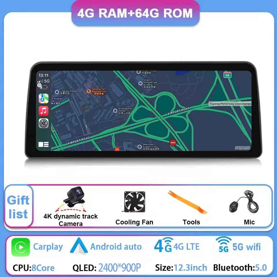 12.3" Car Stereo with Apple CarPlay & Android Auto, Compatible with Changan Hunter F70 (2019-2022)