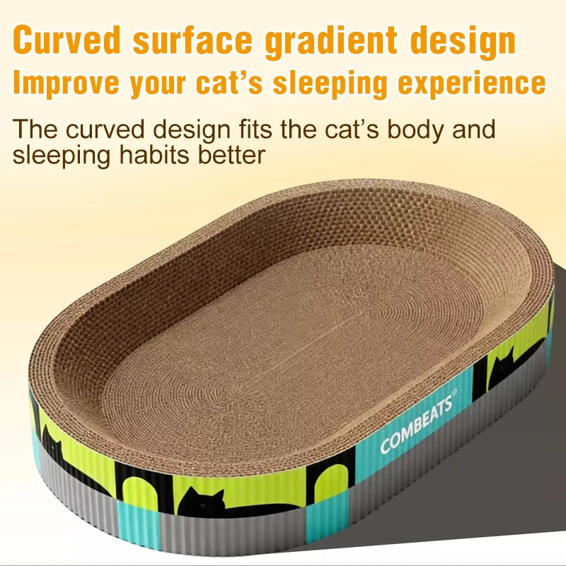 Corrugated Cat Scratching Nest - Multifunction Claw Toy – photo 3