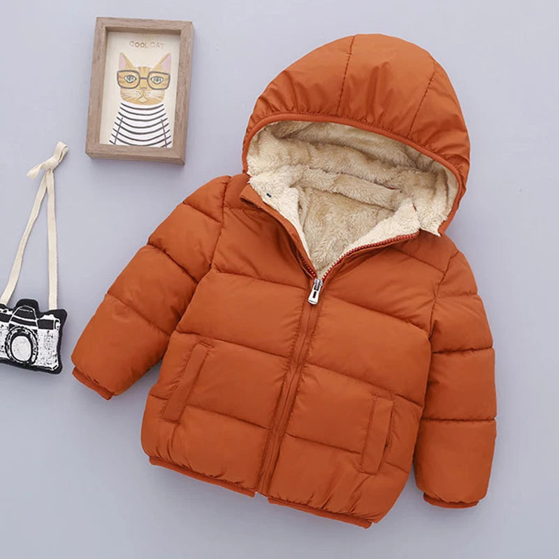 Kids Cartoon Hooded Puffer Coat - Plush Lined Winter Jacket - photo 4