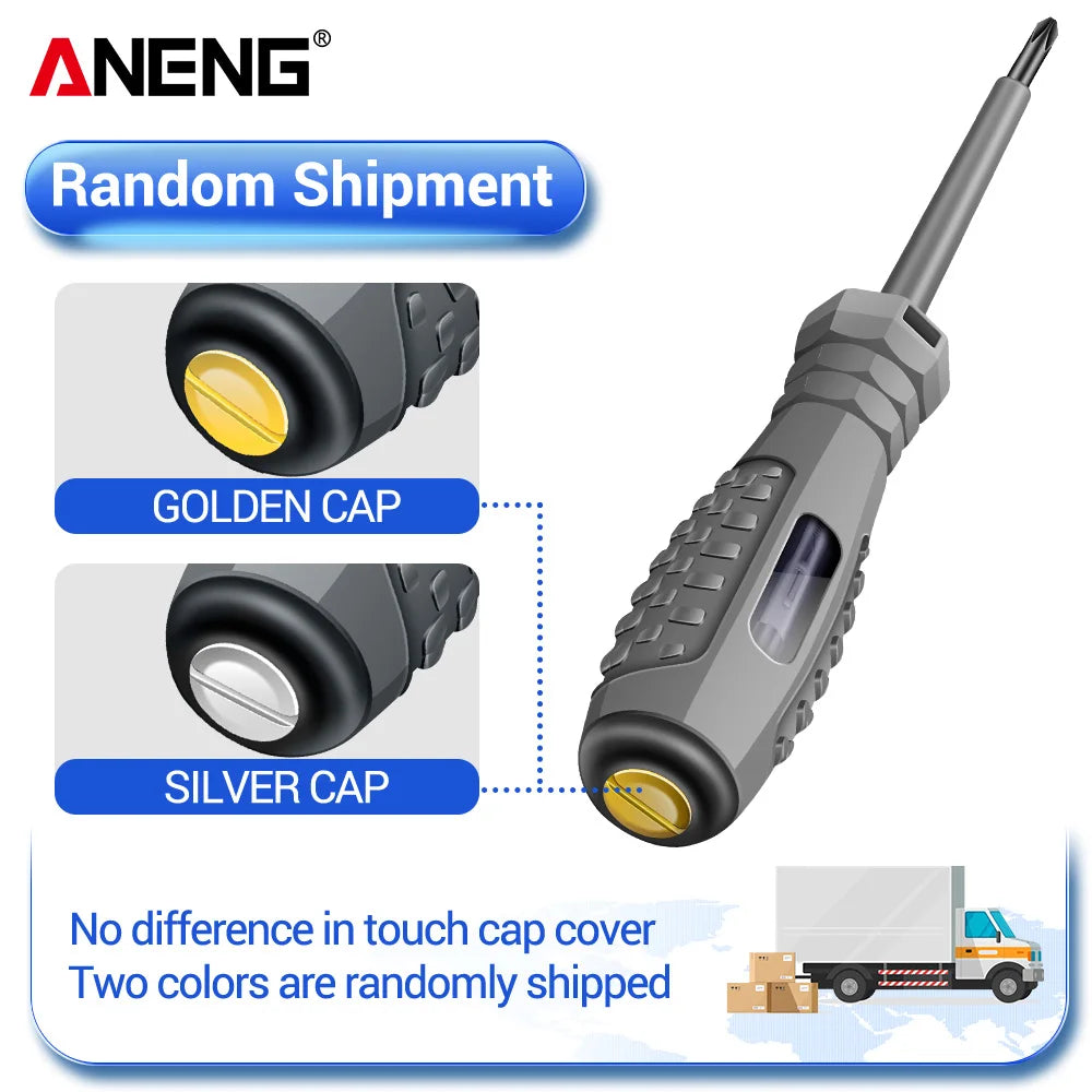 ANENG B04 Slotted/Phillips Screwdriver Neon Bulb Indicator Non-Contact Insulated Tester Pocket Detector Pen Electrician Tools