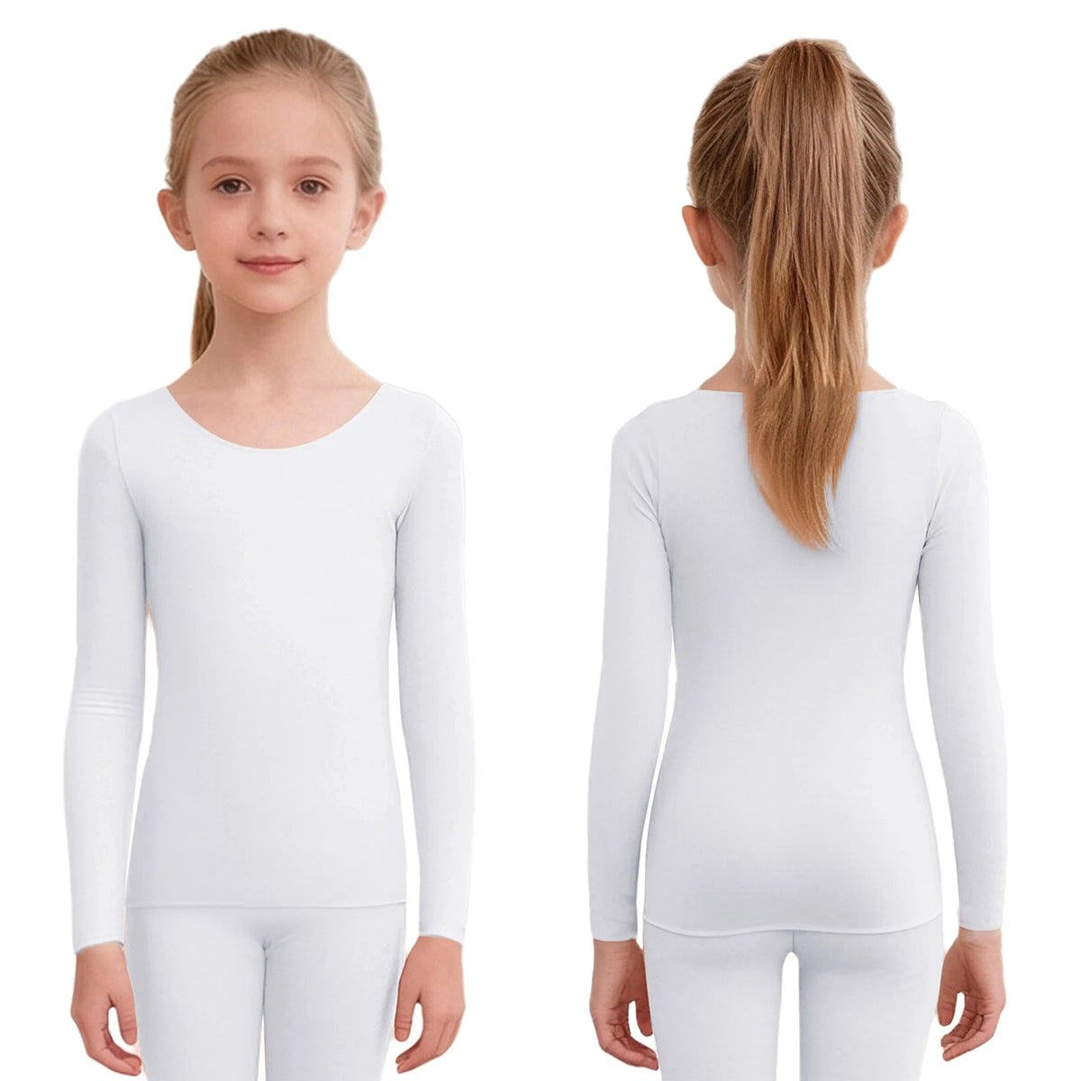 Girls Seamless Thermal Top - Long Sleeve Base Layer for Dance Practice - photo 7