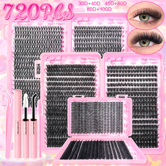DIY Lash Extension Kit – Individual Clusters with Bond & Seal