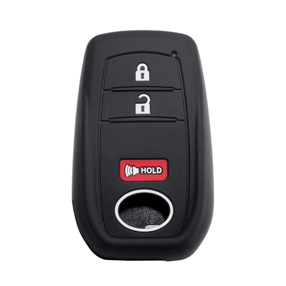 Lcyam Key Fob Cover Case Remote Protector Smooth Silicone Fits for Toyota Rav4 Corolla Camry Hilux Car Accessories Key Cover