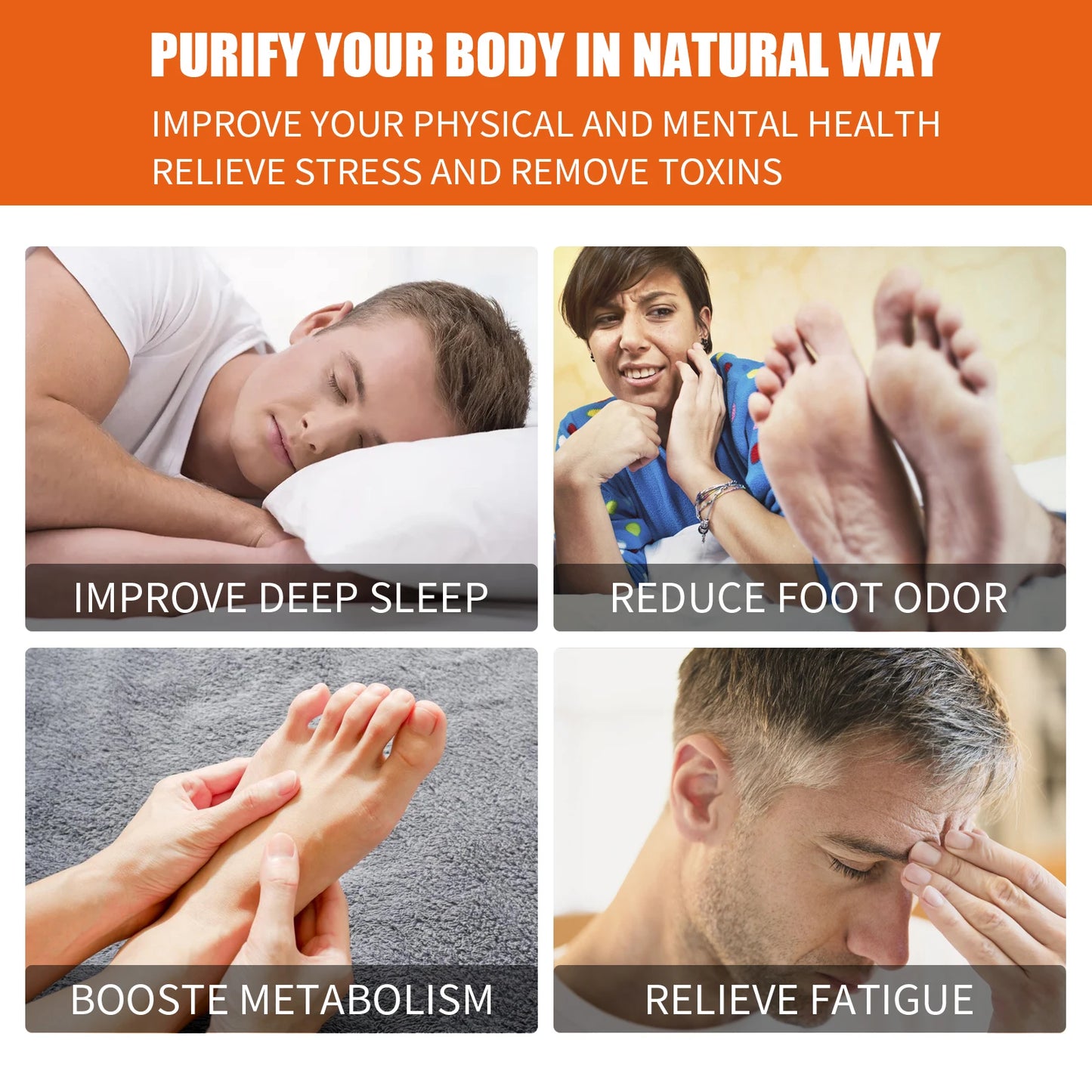 Natural Ingredient Ginger Cleansing Pads Relieve Stress Body Foot Care Remove Toxins Foot Health Improve Sleep Foot Care Patches