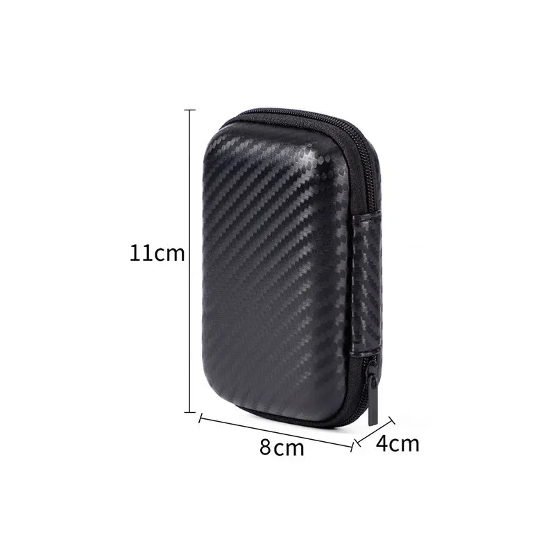 1/2Pcs Portable Eva Storage Bag Zipper Pouch Mobile Hard Disk Bag U Disk Data Cable Storage Mobile Phone Charger Protection Bag