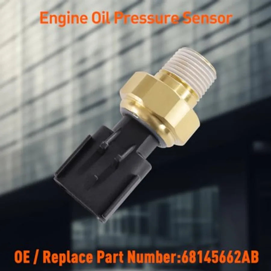 Oil Pressure Sensor 68145662AB, 68145662AA Engine Oil Sensors Sender Switch Compatible with Chrysler 200 for Dodge for Cherokee