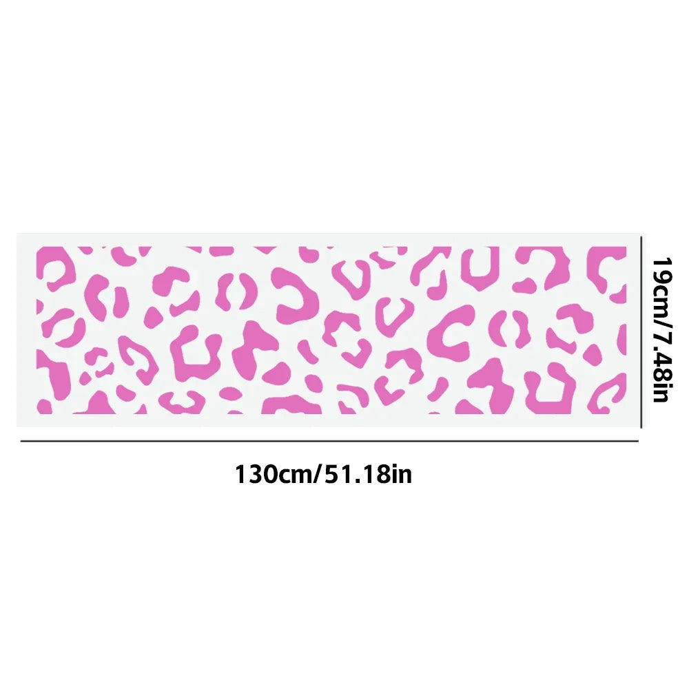 Leopard Print Car Decals Auto Stickers Waterproof DIY Decorative Auto Accessories Vinyl Sticker for Car Rear View Mirror Windows