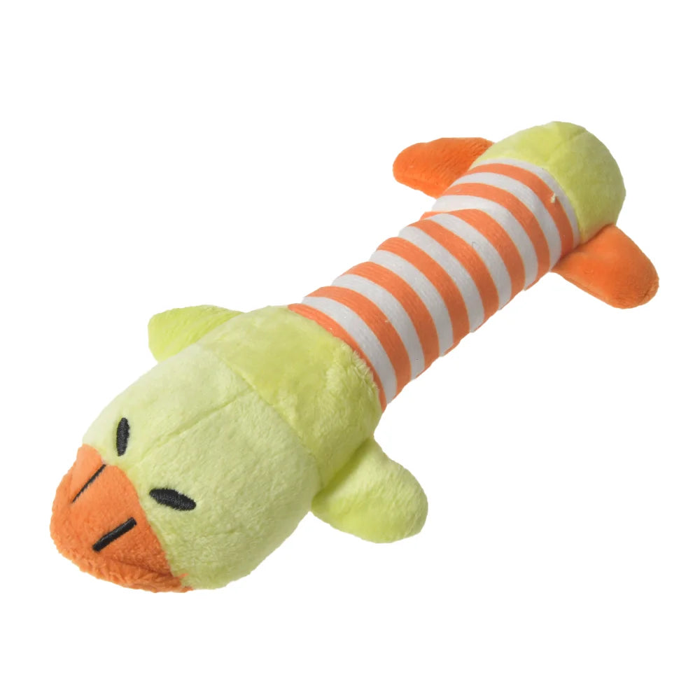 Plush Animal Squeaky Dog Toys - Tiger, Penguin, Fox & More - photo 16